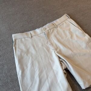 Peter Millar Salem Performance Shorts Mens 35 Cream Golf Classic Fit